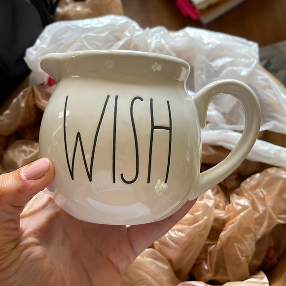 Rae Dunn “Wish” Milk Pot - Picture 1 of 2